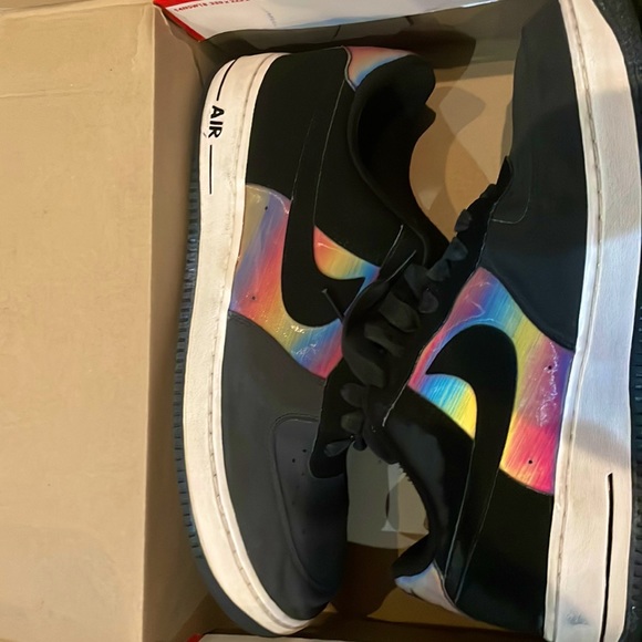 nike air force 1 black rainbow